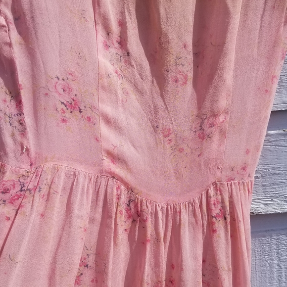 DOEN like vintage Pink Silk Sheer Dress - Picture 11 of 16